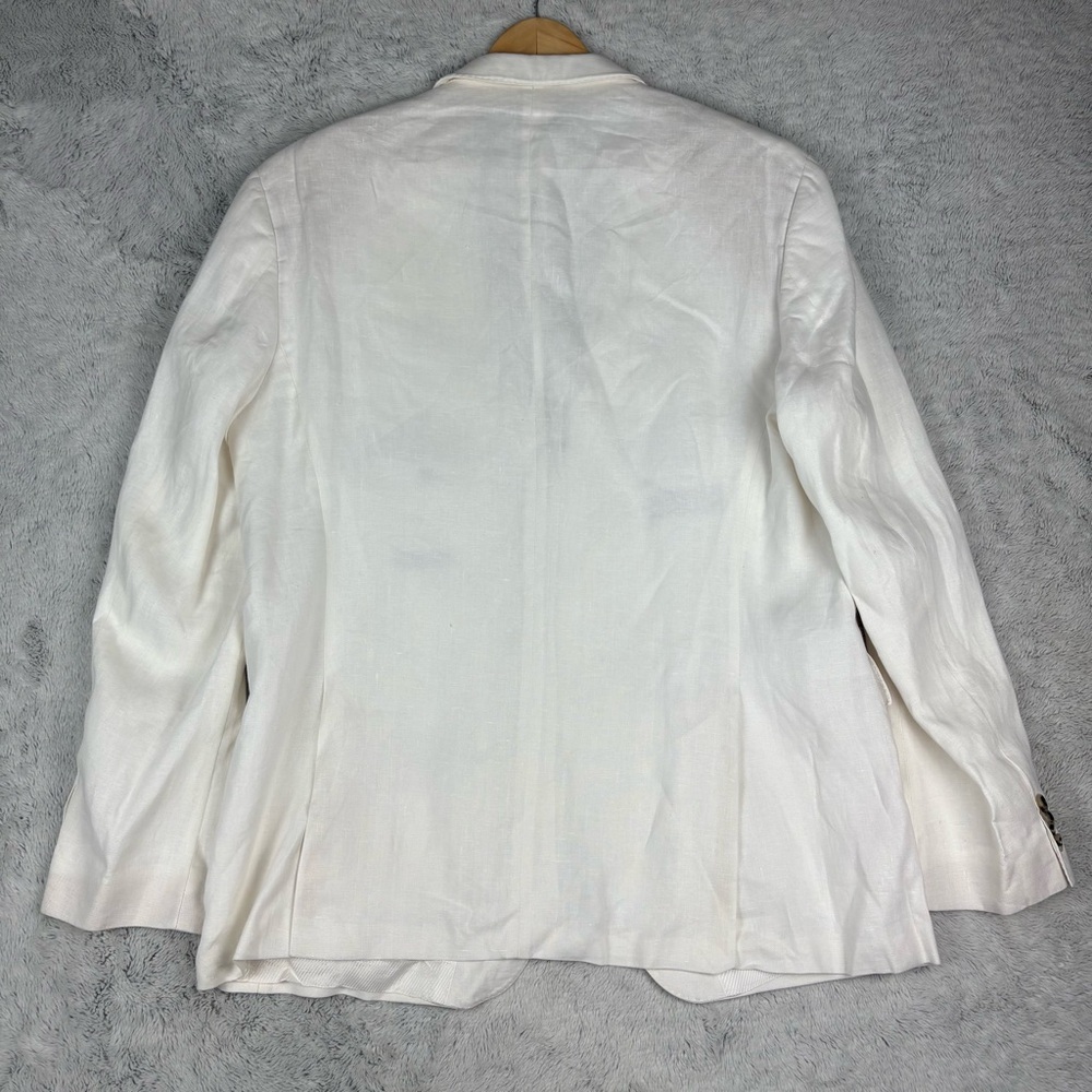 Hugo Boss White Linen Blend Sport Coat Blazer - Picture 16 of 16